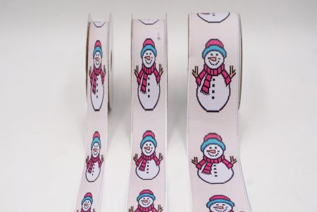 Festlicher Schneemann Jubel Jacquardband_AI-KN